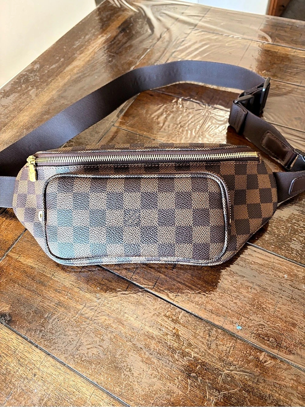 Louis Vuitton Merville Bum Bag Damier Ebene in Brown